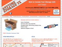 Tablet Screenshot of anytimestoragetx.com
